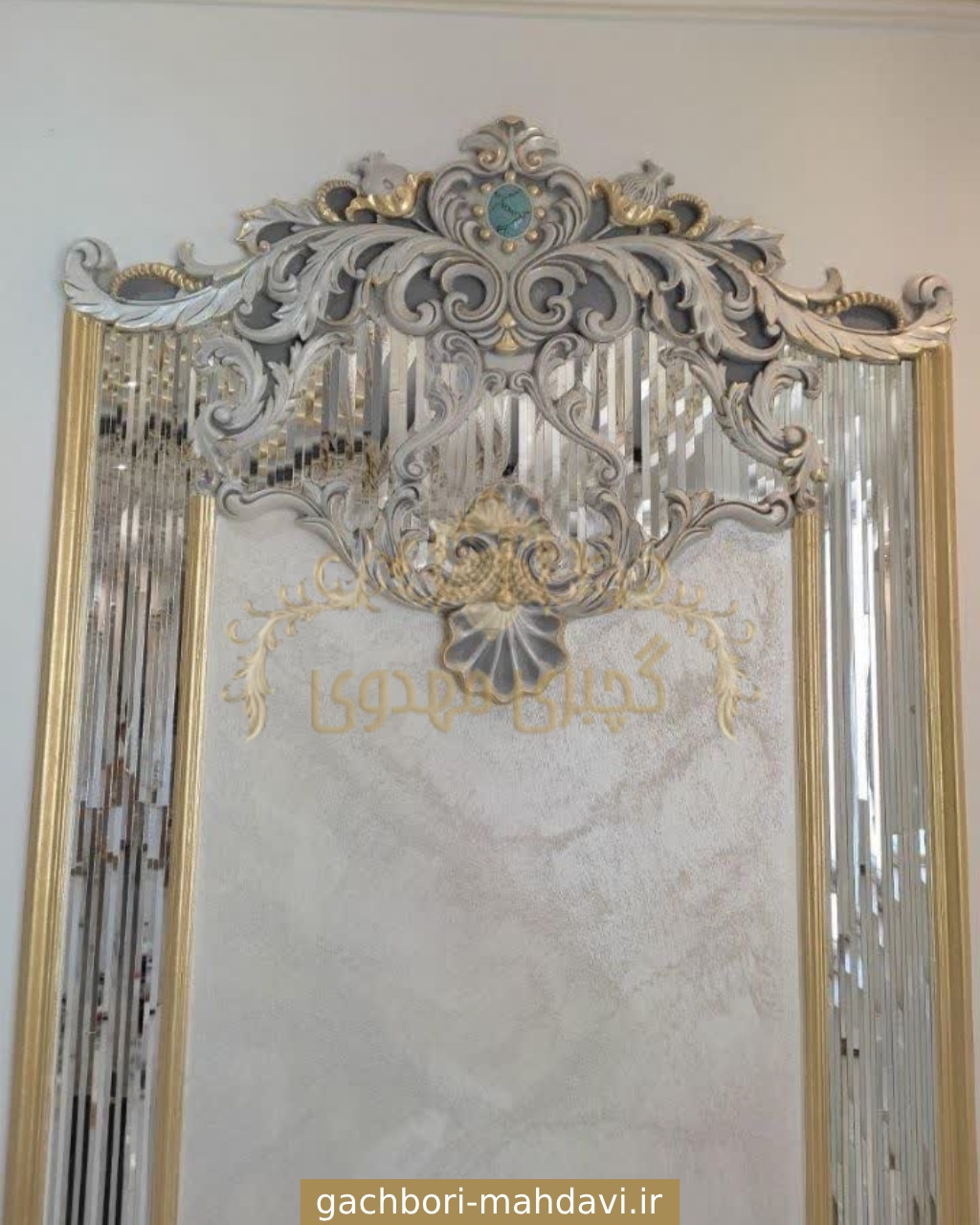 گچبری دیوار ساده و شیک - گچبری مهدوی