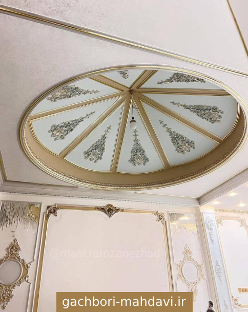 گچبری دیوار مدرن - gachbori-mahdavi
