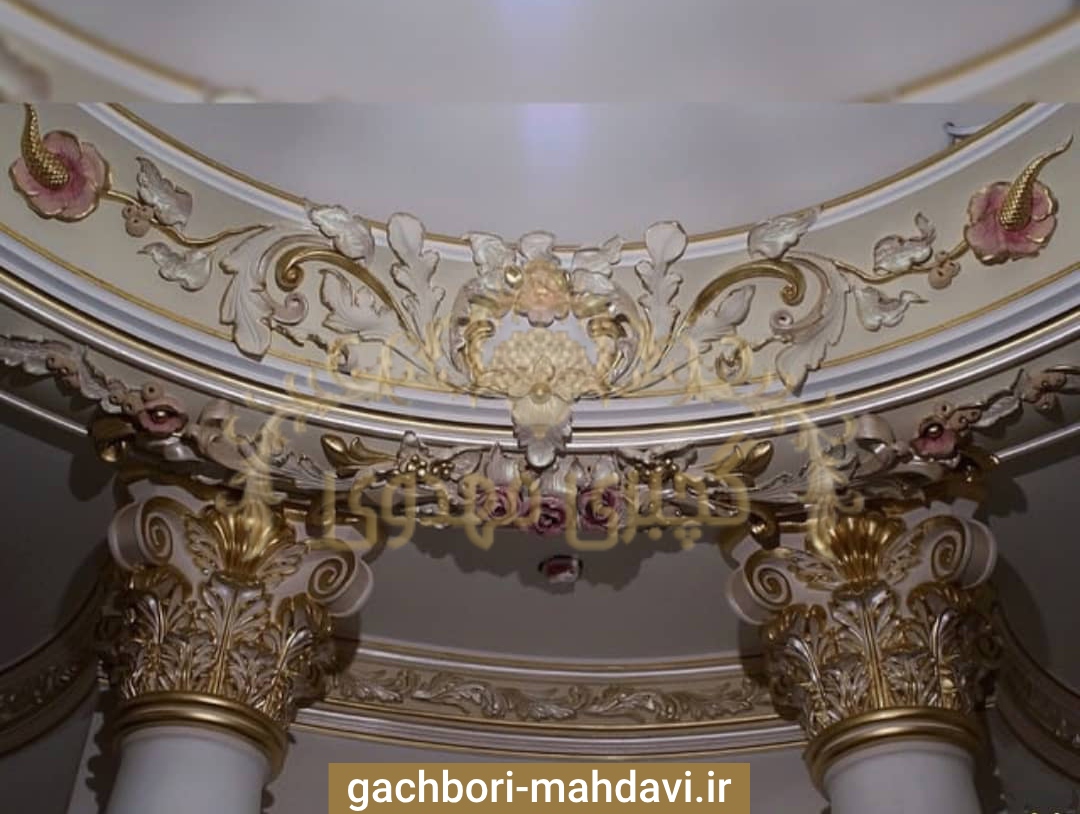 گچبری ستون مربع - گچبری مهدوی