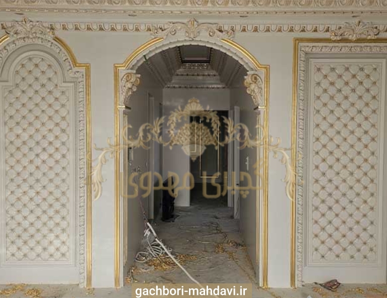 گچبری راهرو - گچبری مهدوی
