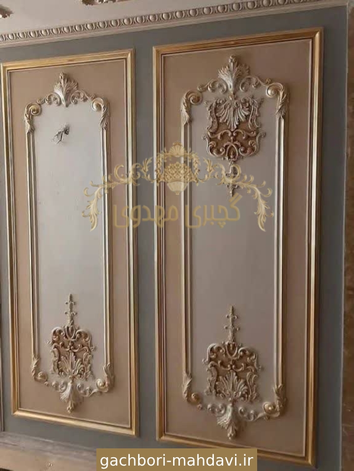 قاب بندی دیوار-گچبری مهدوی