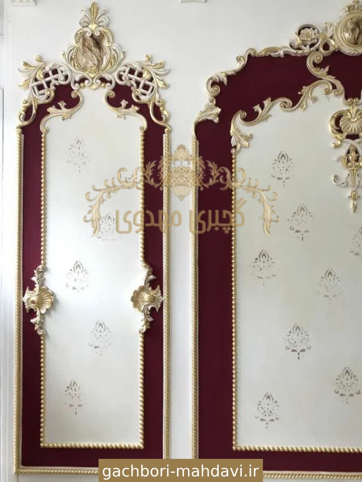قاب بندی دیوار-گچبری مهدوی