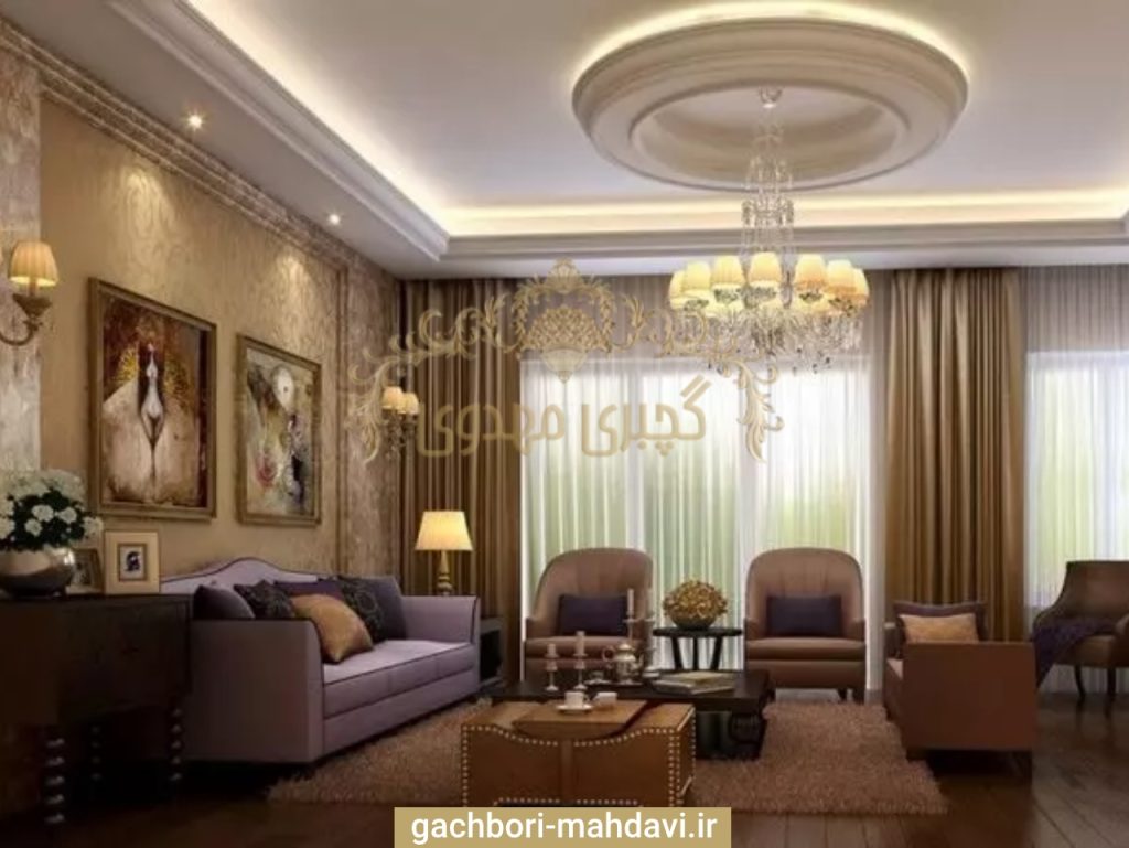 گچبری در طراحی داخلی با گچبری مهدوی